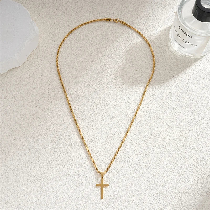 Cadena Acero Oro