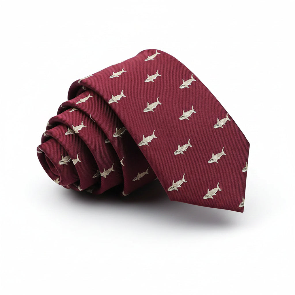 Corbata Shark Roja