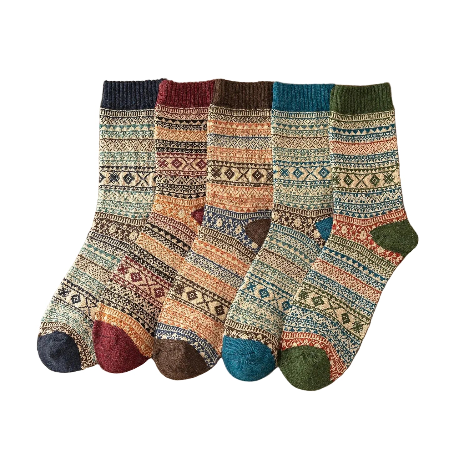 Bergen - 5 Pairs of Socks