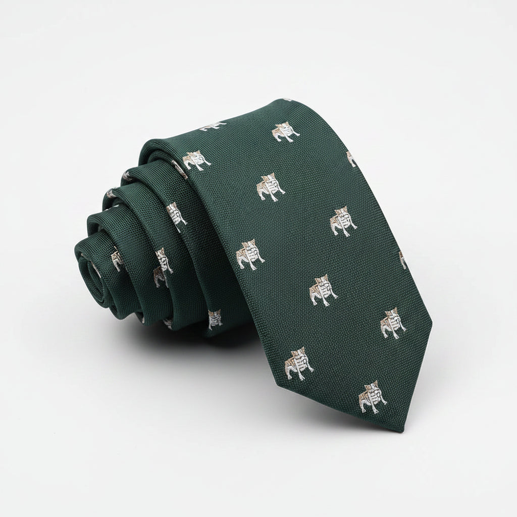 Corbata Bulldog Verde