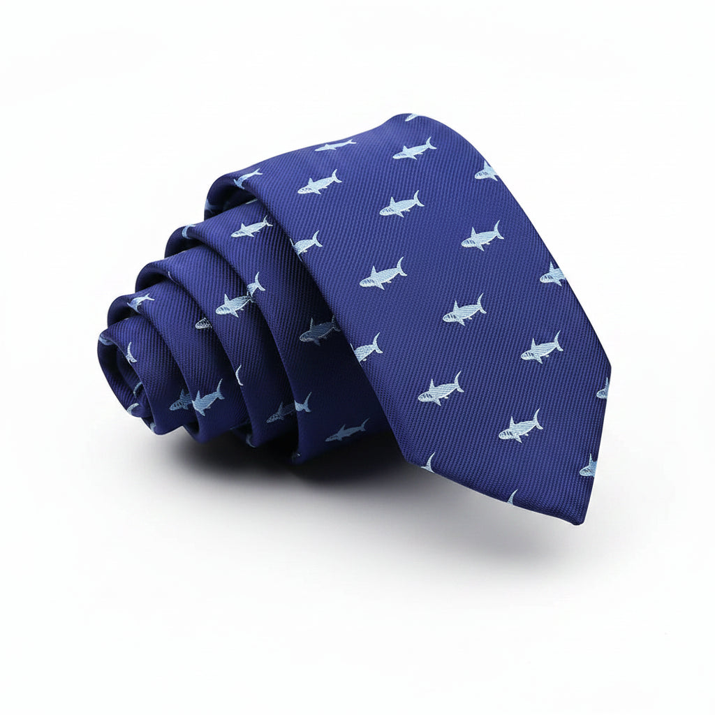 Corbata Shark Azul
