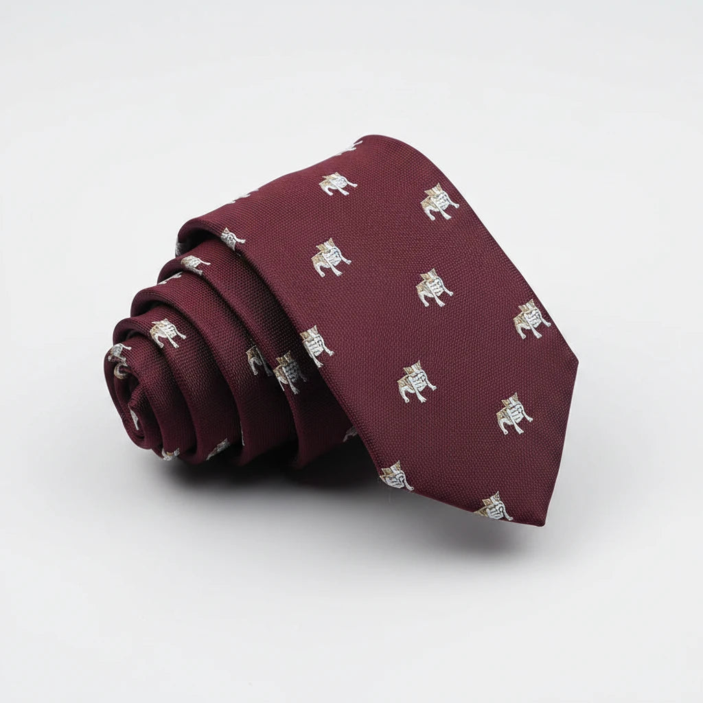 Red Bulldog Tie