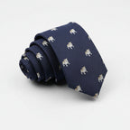 Blue Bulldog Tie