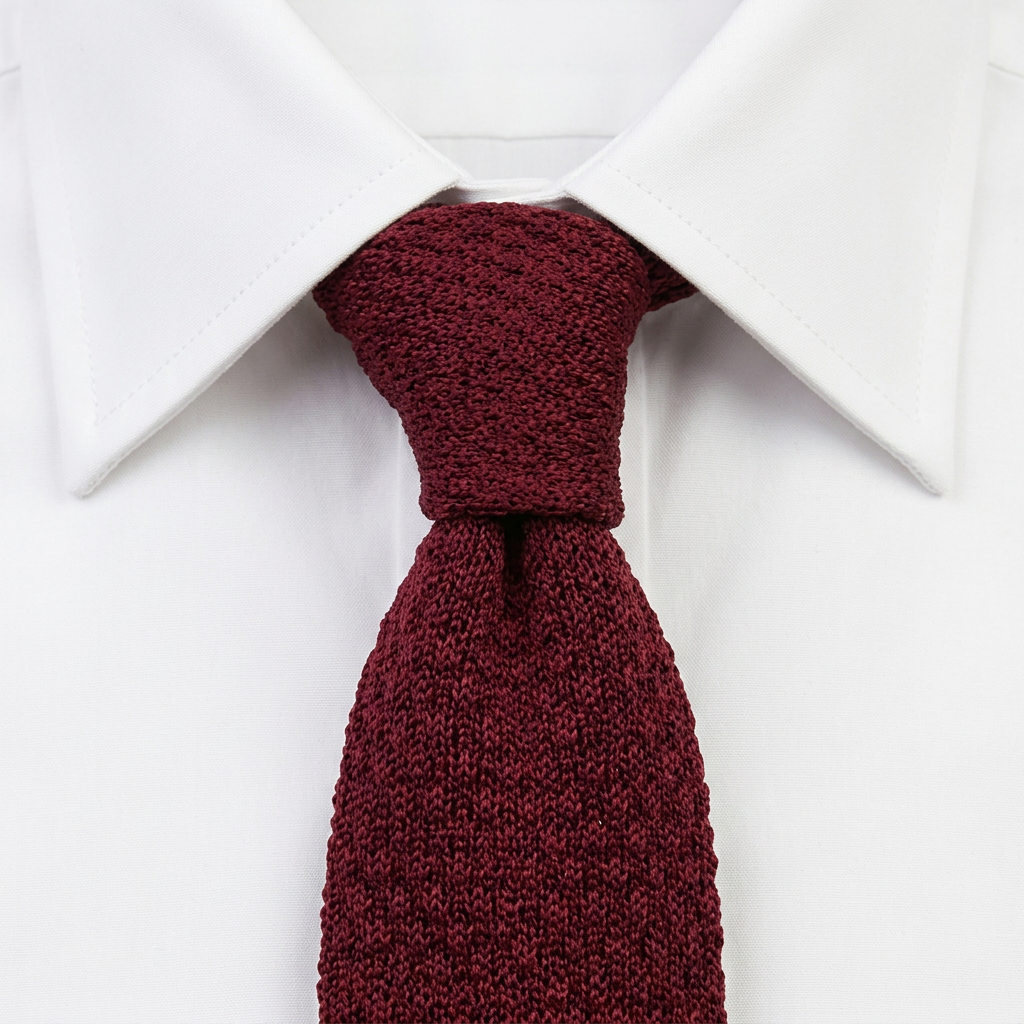 Aosta Corbata de Punto estilo camisa