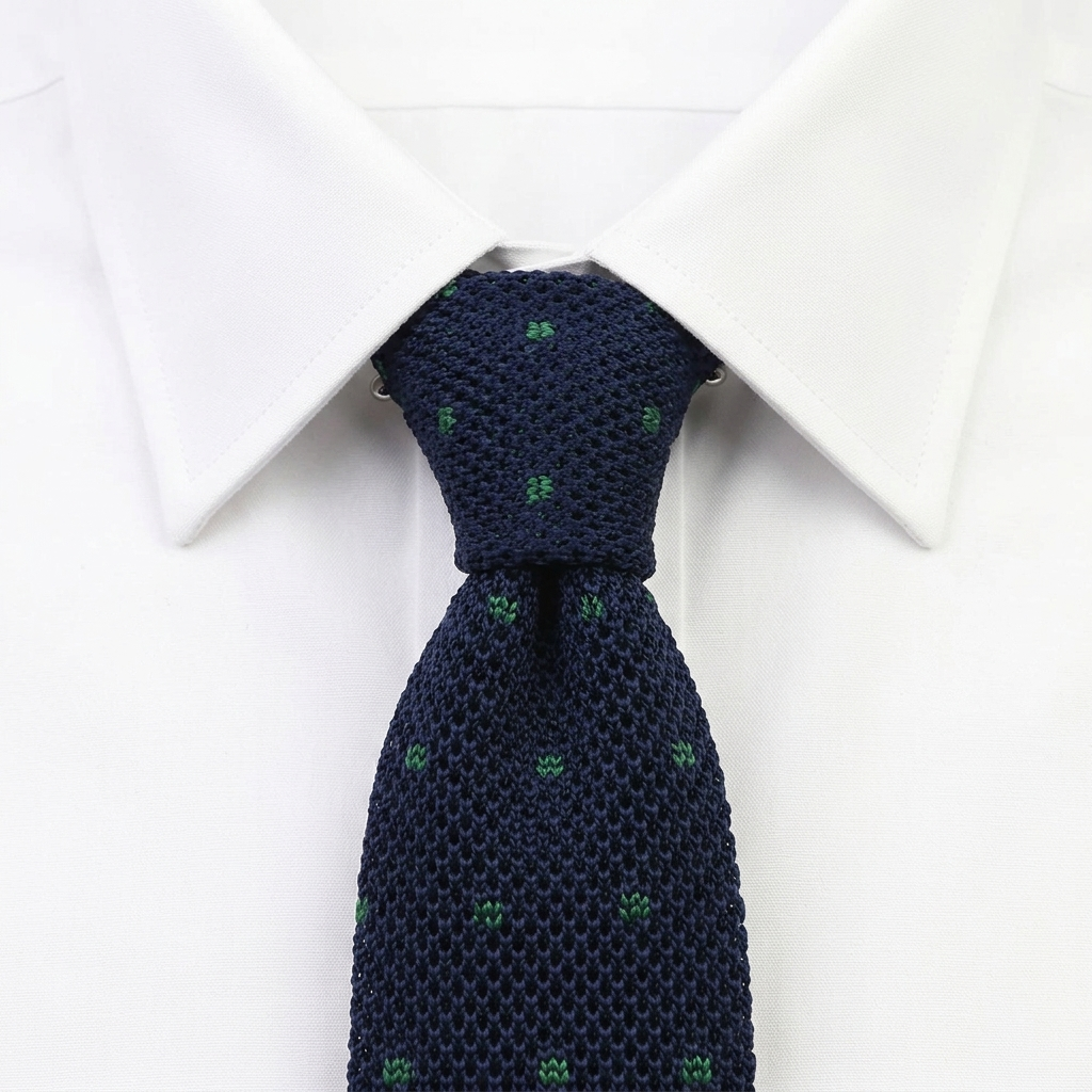 Mantova Corbata de Punto estilo camisa