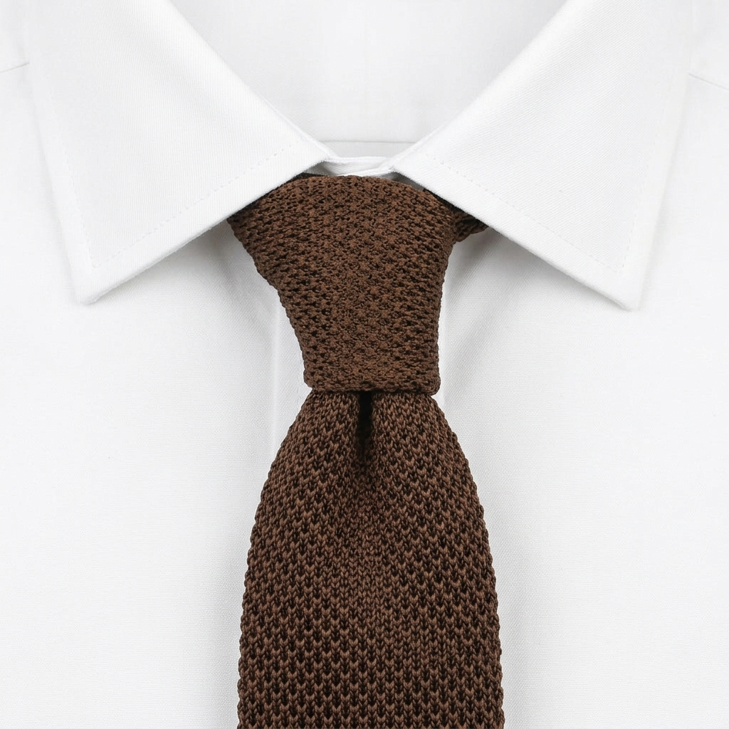 Burano Corbata de Punto estilo camisa