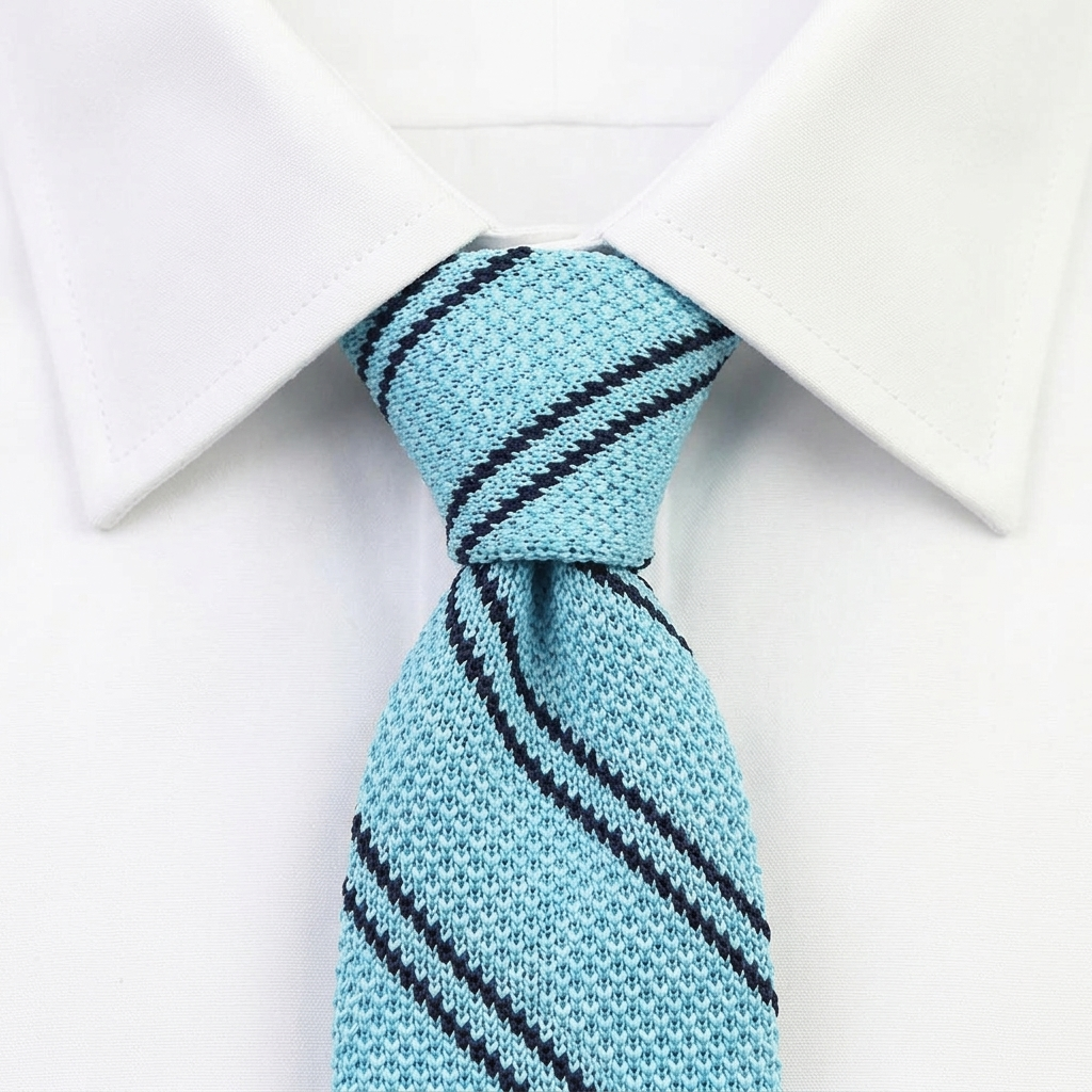 Cividale Corbata de Punto estilo camisa