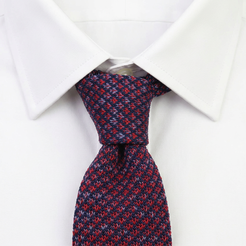 Fondi Corbata de Punto estilo camisa