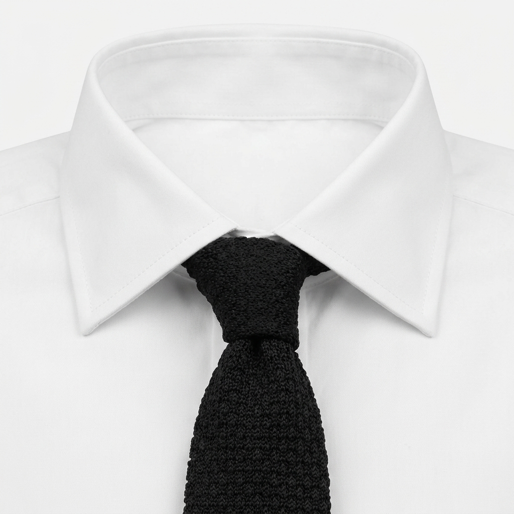 Fumone Corbata de Punto estilo camisa