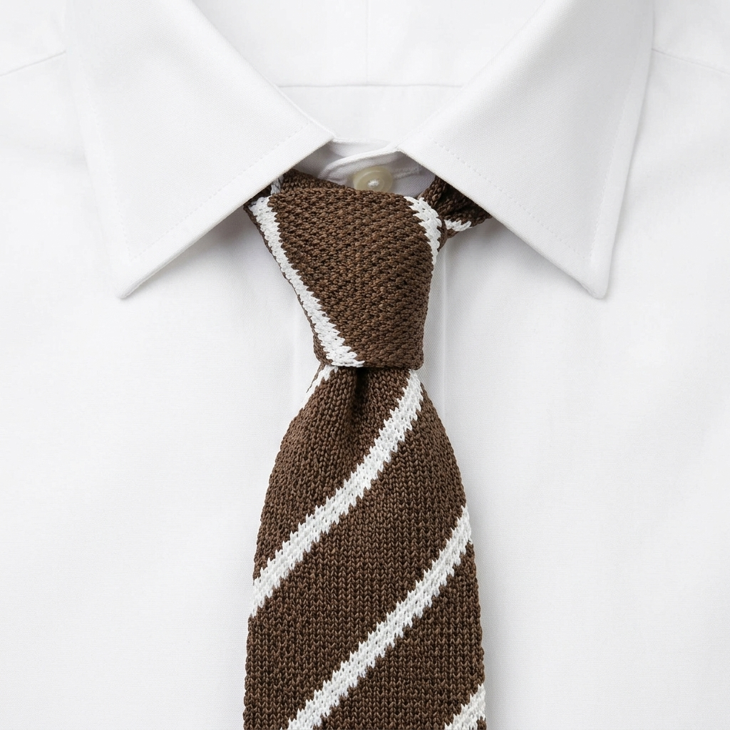 Nardò Corbata de Punto estilo camisa