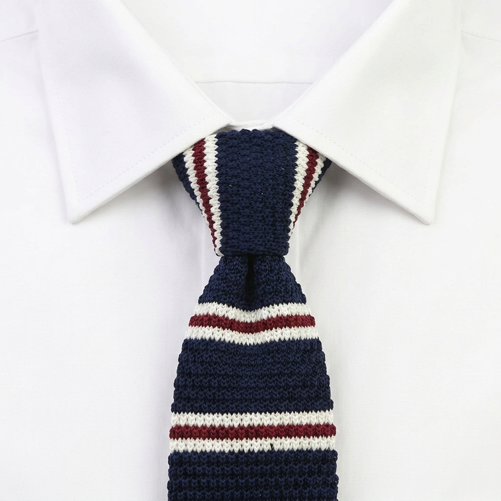 Piombino Corbata de Punto estilo camisa