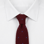 Roccantica Corbata de Punto estilo camisa
