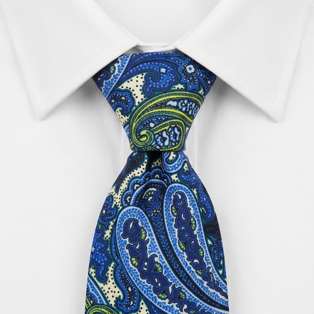 Caserta Corbata Paisley estilo camisa