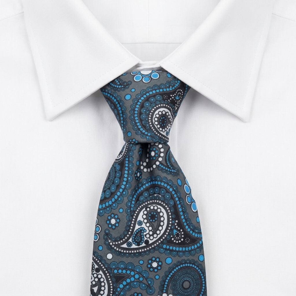 Agrigento Corbata Paisley estilo camisa