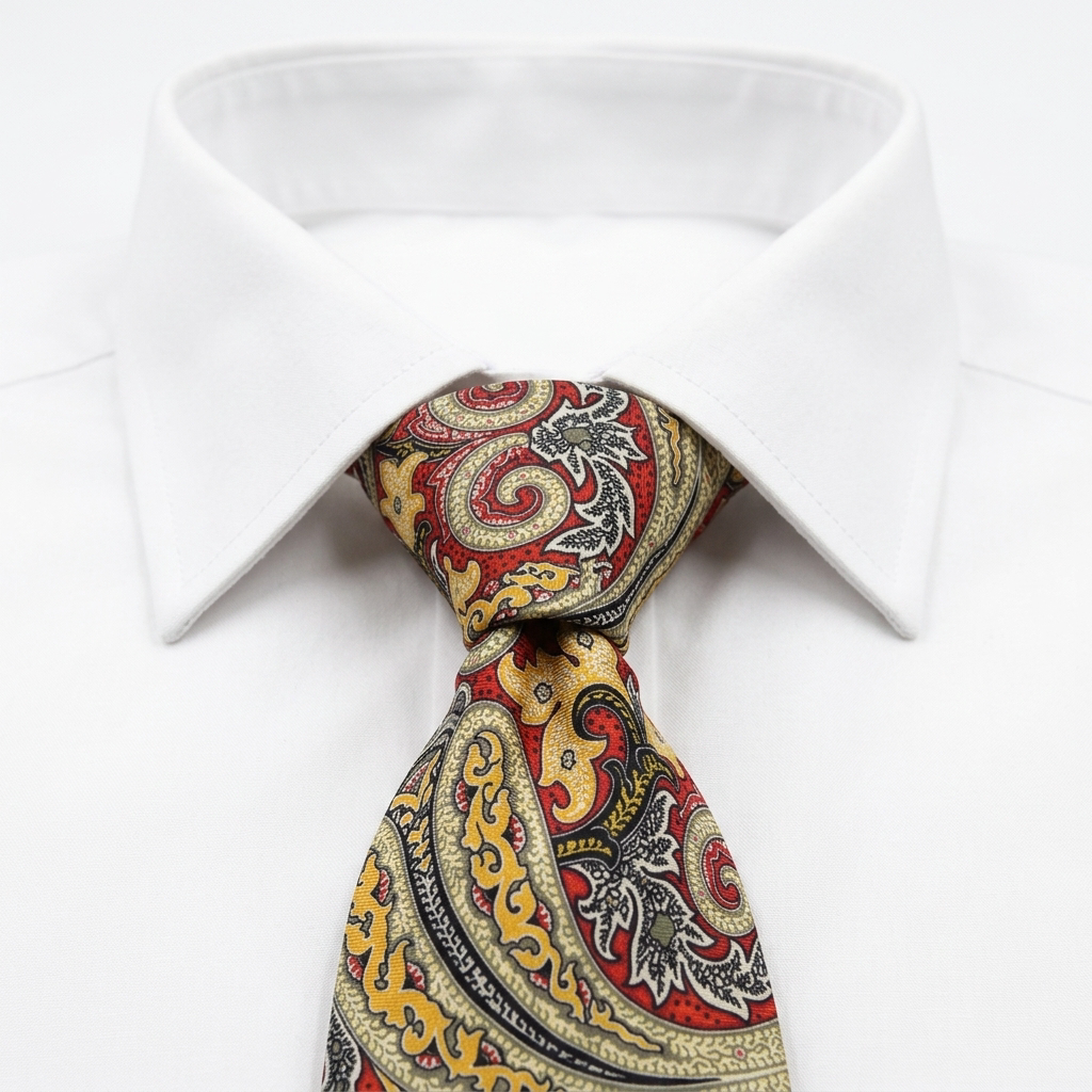 Tarquinia Corbata Paisley estilo camisa
