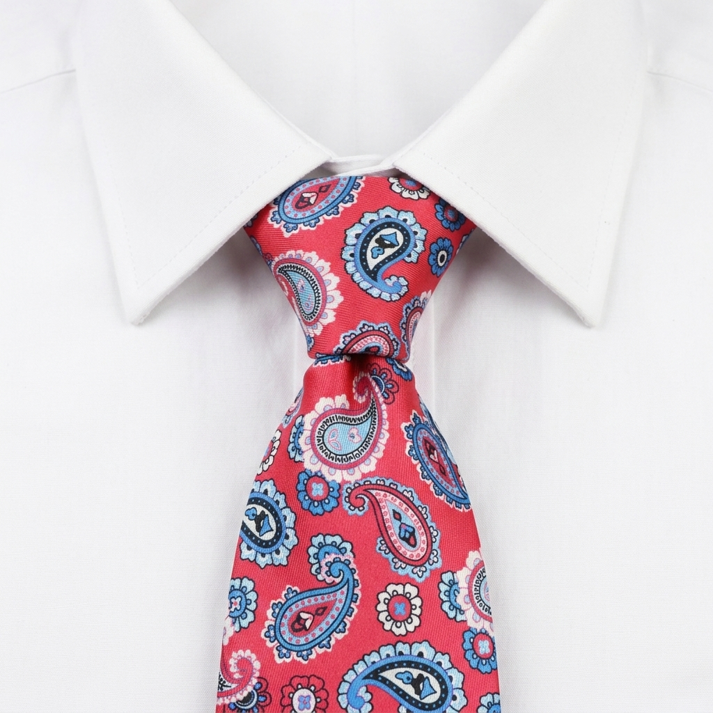 Acireale Corbata Paisley estilo camisa
