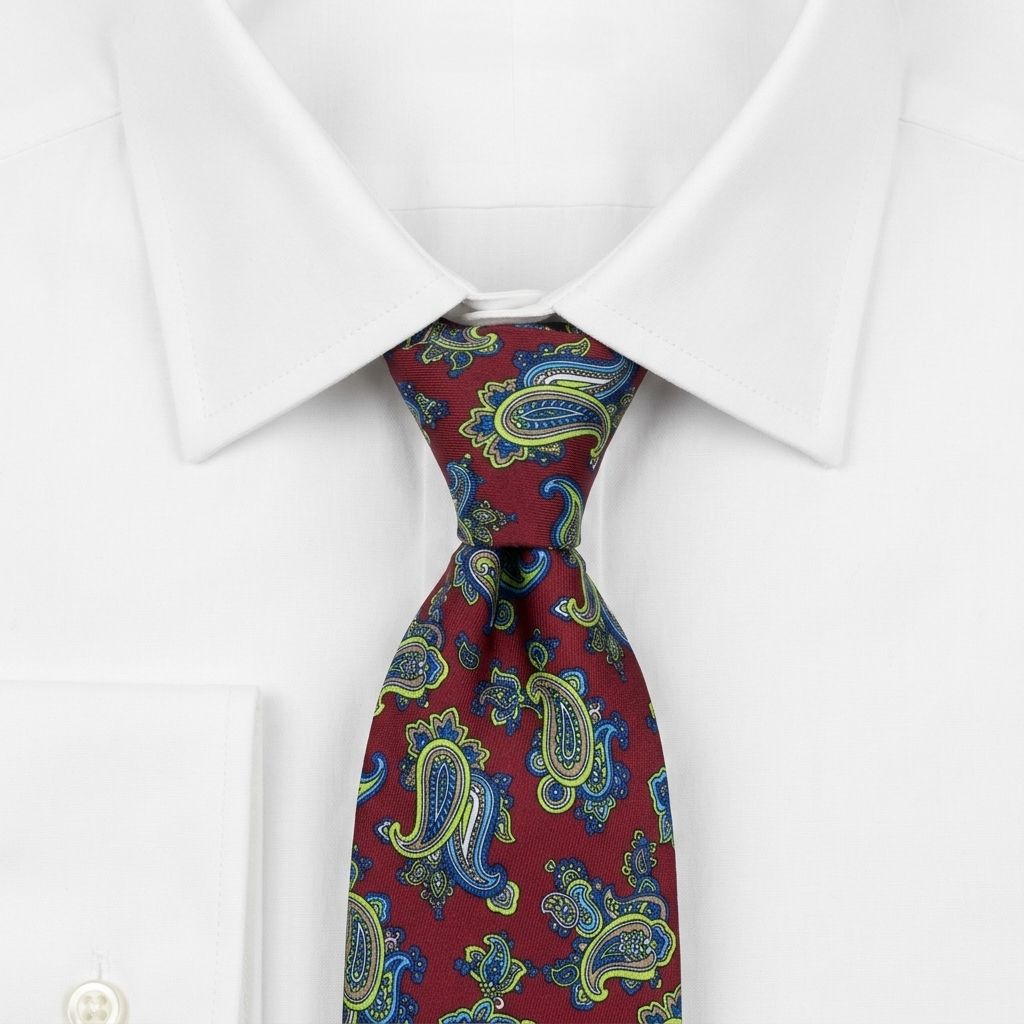Sulmona Corbata Paisley estilo camisa