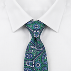 Lecce Corbata Paisley estilo camisa
