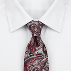 Pistoia Corbata Paisley estilo camisa