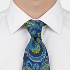 Valentia Corbata Paisley estilo camisa