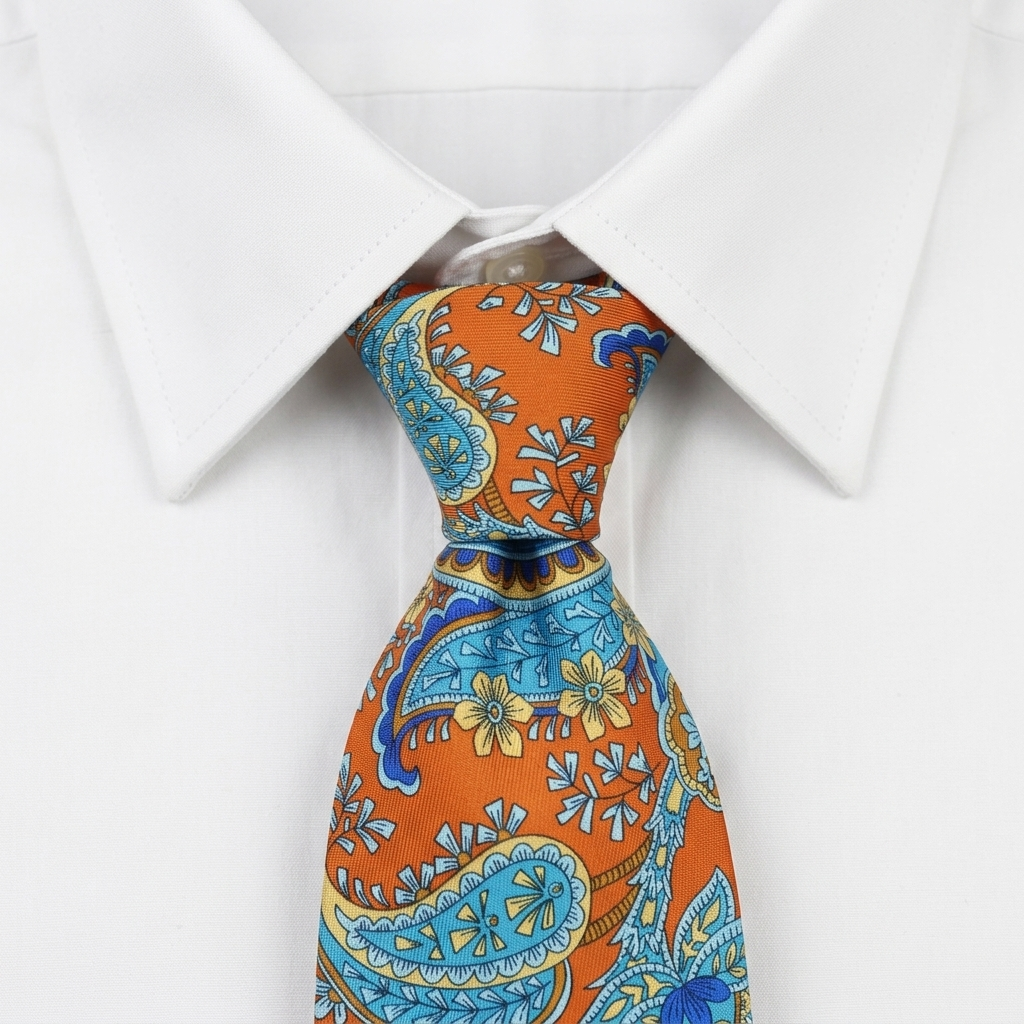 Albenga Corbata Paisley estilo camisa
