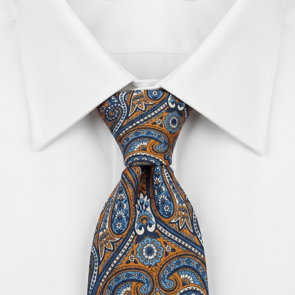 Trani Corbata Paisley estilo camisa