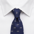 Corbata Velo Azul estilo camisa