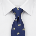 Corbata Auto Azul estilo camisa