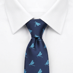 Corbata Voladores Azul estilo camisa
