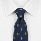Corbata Pino Navideño estilo camisa
