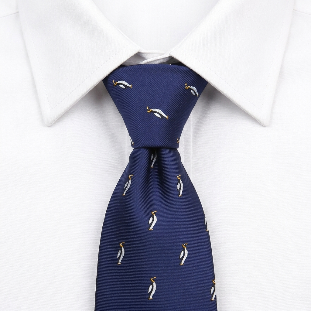 Corbata Pingüinos estilo camisa