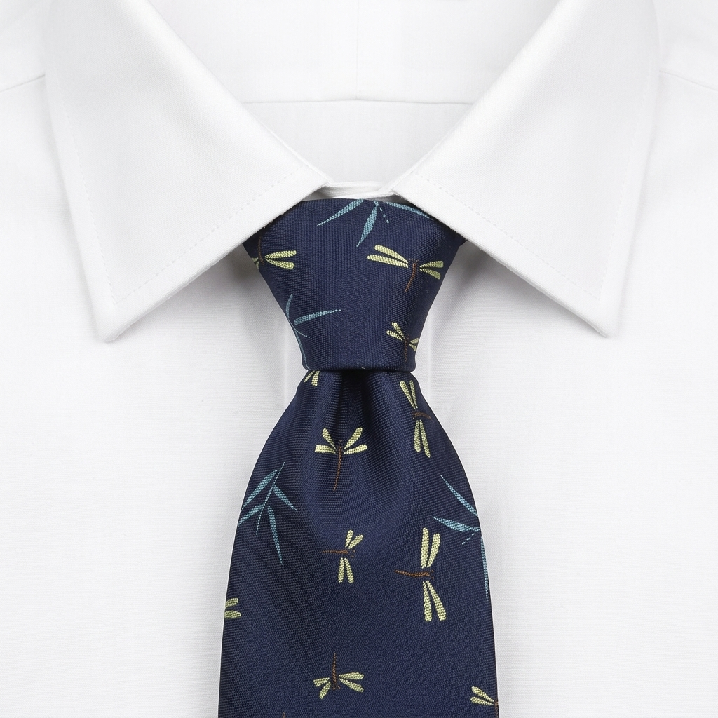 Corbata Libelulas estilo camisa