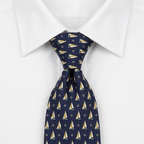 Naviera Corbata Pala Ancha estilo camisa