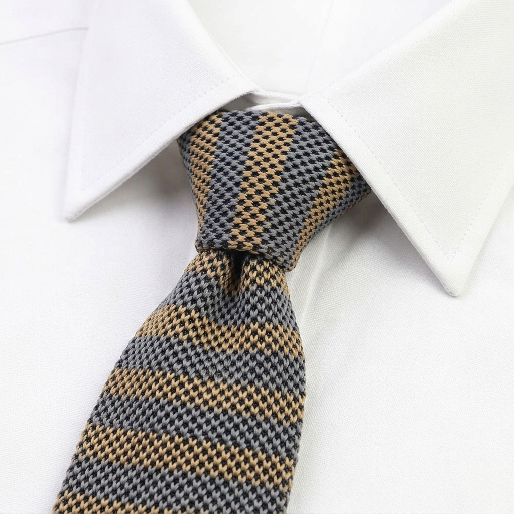 Pietrelcina Corbata de Punto estilo camisa